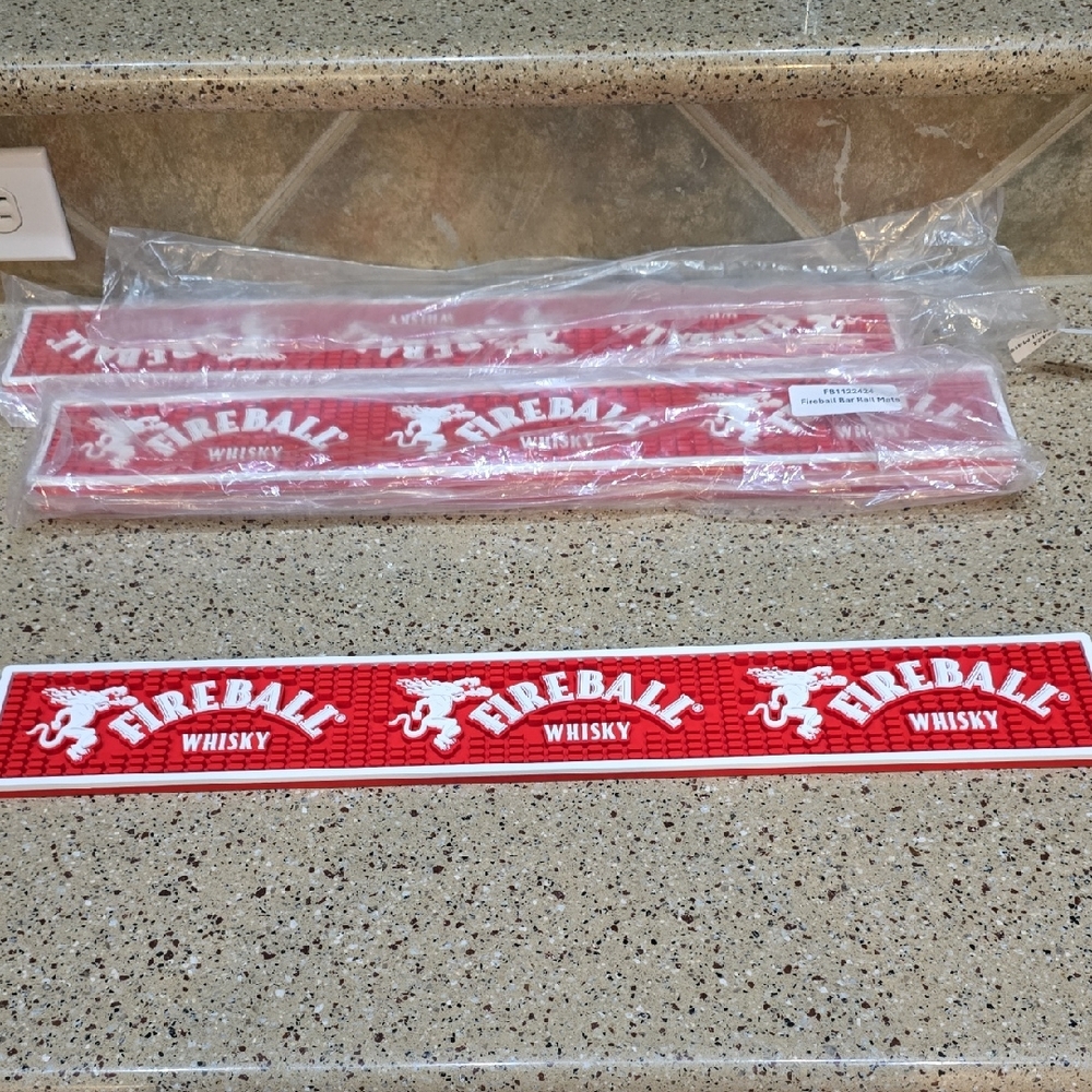 Fireball Whisky Bar Rail Mat